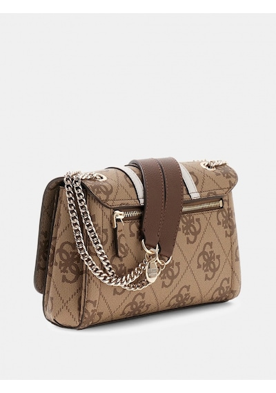 Guess Noelle Iı Dönüştürülebilir Kapaklı Çapraz Askılı Kadın Kahverengi Omuz Çantası Hwss9672210-lgw