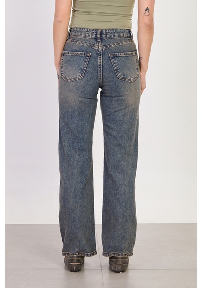 Barrels And Oıl Kadın J92 Yüksek Bel Straight Jean Pantolon - Kahve Tint Kahve Tint