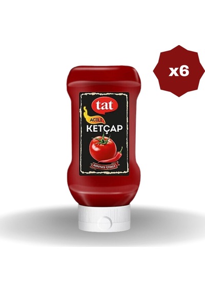 Acı Ketçap 390 Gr - 6 Adet