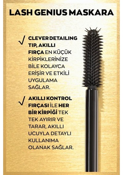 Avon Lash Genius 5 Kirpik Etkisi Maskara Blackest Black