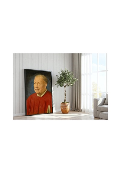Rönesans Van Eyck Kardinal Albergati Portresi Çerçevesiz Poster 21x30 Cm A4 Tablo Rönesans