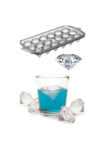 Elmas Şeklinde Buz Kalıbı 18'li Plastik Diğer