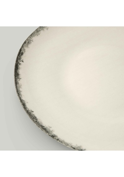 Linens Natura Porselen 12 Cm Çerezlik Ekru-antrasit