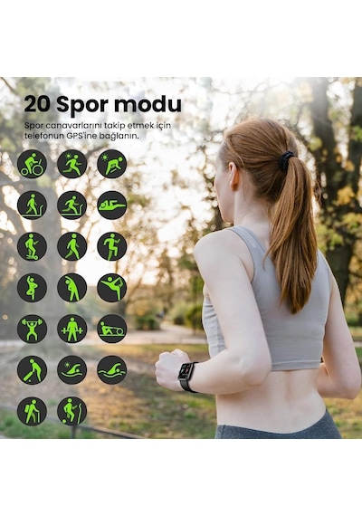 Tozo S2 Su Geçirmez Fitness Oksijen & Nabız Ölçebilen Akıllı Saat 44 Mm (İthalatçı Garantili)