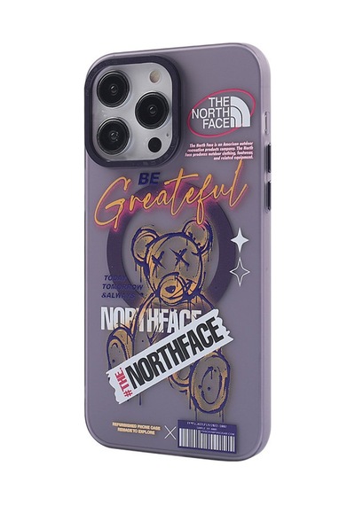 Apple iPhone  Uyumlu  14 Pro Kılıf Apollo Magneticsafe Desenli Kapak - Apollo Mor - 2