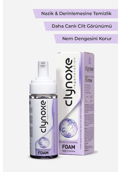 Clynoxe Facial Cleansing Foam Post-biyotik Kompleksli Yüz Temizleme Köpüğü 150 ML