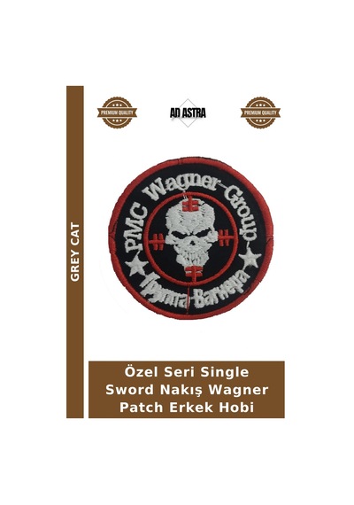 Özel Seri Single Sword Nakış Wagner Erkek Hobi Çok Renkli