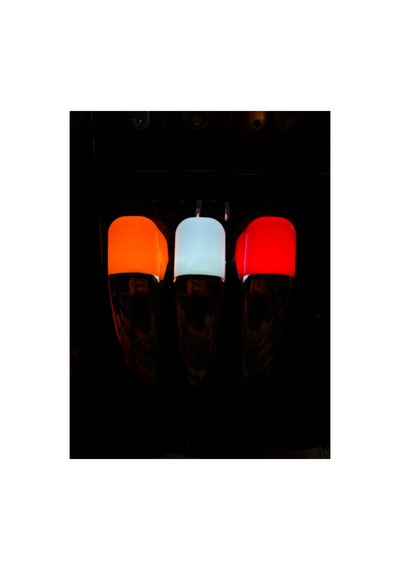 Aps - Krom Çerçeve Neon Tepe Lambası 2 Li - Amber / 12-24-36v / Çakar Modülü