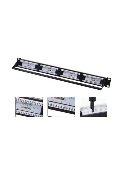 CODEGEN 1U 24port Cat6 Utp Patch Panel COD624