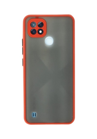 Realme C21 Uyumlu Kılıf Montreal Silikon Kapak - Kırmızı