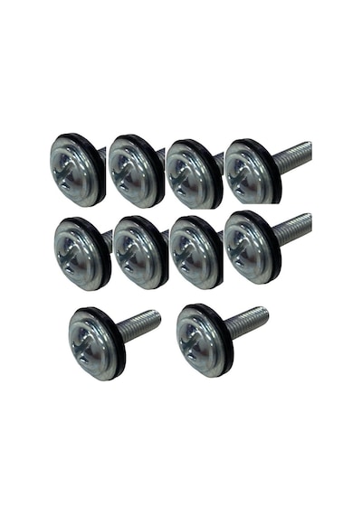 Motosiklet Kaporta Vidası Lastikli 6mm 2.5 Cm 10 Adet