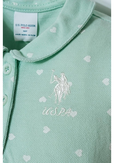U.S. Polo Assn. U.s. Polo Assn Kız Bebek 2 Li Şort T-şhirt Takım Nil-2342 Nil