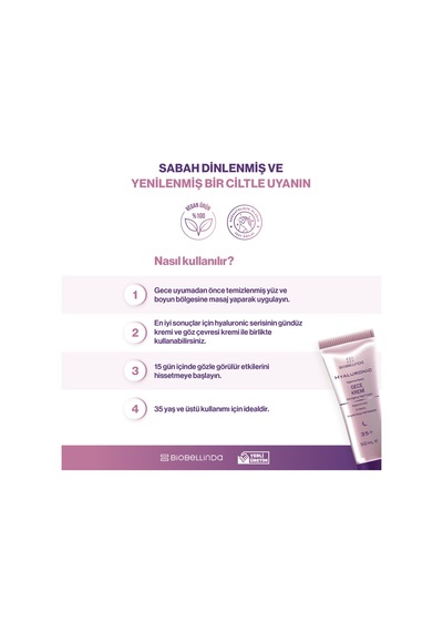 Hyluronic Yaşlanma Karşıtı Gece Kremi 35+ 50 Ml