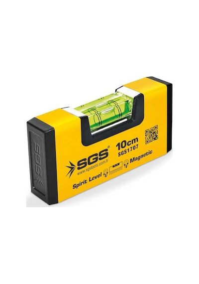 Sgs Mıknatıslı Mini Su Terazisi Alüminyum 10 Cm.