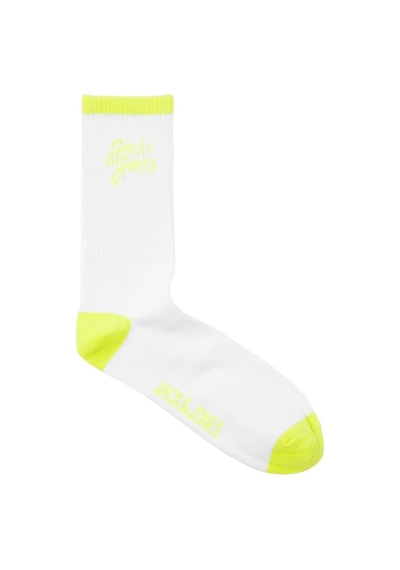 Jack & Jones 12252044 Jaccal Logo Tennis Sock Beyaz - Yeşil 001 Jack & Jones 12252044 Jaccal Logo Tennis Sock Beyaz - Yeşil 001
