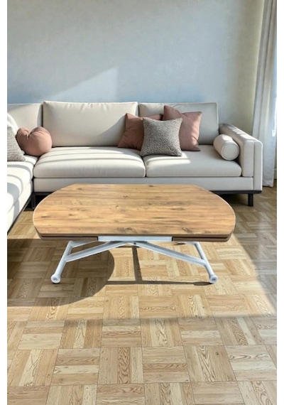 Oval Yan Baştan Açılır Akıllı Masa Üst Tabla Mdf Yüksekliği Ayarlanabilir Pratik Atlantik - Çam Oval Yan Baştan Açılır Akıllı Masa Üst Tabla Mdf Yüksekliği Ayarlanabilir Pratik Atlantik - Çam