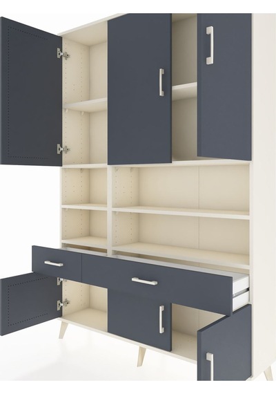 Arges Dolap 8 Raflı 2 Çekmeceli 6 Kapaklı 132x30x195 Aytaşı-antrasit/antrasit Antrasıt/antrasıt Arges Dolap 8 Raflı 2 Çekmeceli 6 Kapaklı 132x30x195 Aytaşı-antrasit/antrasit Antrasıt/antrasıt