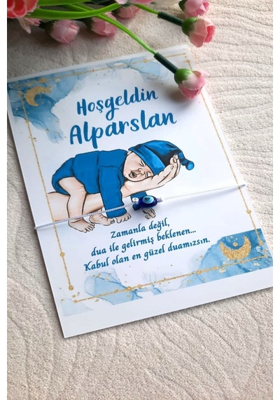 Nazar Bileklik - 40 Adet Kişiye Özel Kartlı Nazar Boncuklu Bilek