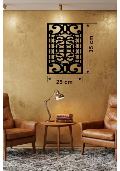 Osmanlı Motifli Dekoratif Ahşap Duvar Tablosu - 25x35 Cm Lazer Kesim Renkli