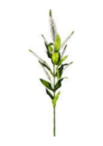 Yapay Lavanta Dalı Yeşil-beyaz 71 Cm. Çok Renkli