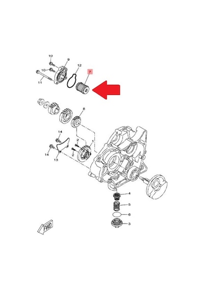 Yamaha Mt 125 Yağ Filtresi 1S7-E3440-0