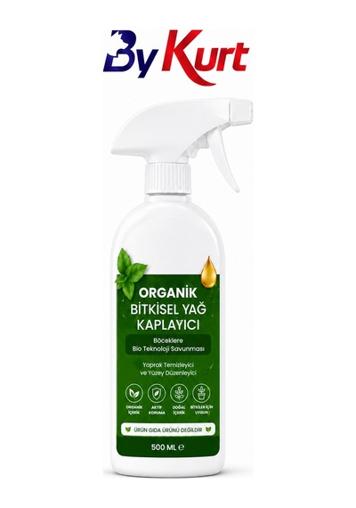 Organik Koruyucu Sprey Süs Bitkileri İçin 500 Ml Yaprak Temizleyici Bitki Bakım Spreyi