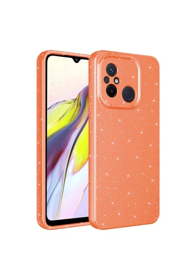 Xiaomi Redmi 12c Kılıf Kamera Korumalı Simli Silikon Üstün Koruma Pazarplus Pembe