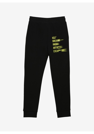 İce Play Siyah Erkek Eşofman Altı 23ıu1m0b0136323 Pantalone Jersey