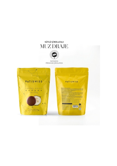 Sütlü Çikolatalı Muz Draje, 80g