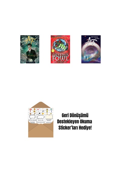 Artemis Fowl 8 - Son Muhafız + Artemis Fowl 5 - Kayıp Koloni + Artemis Fowl 1 + Okuma Sticker'ları