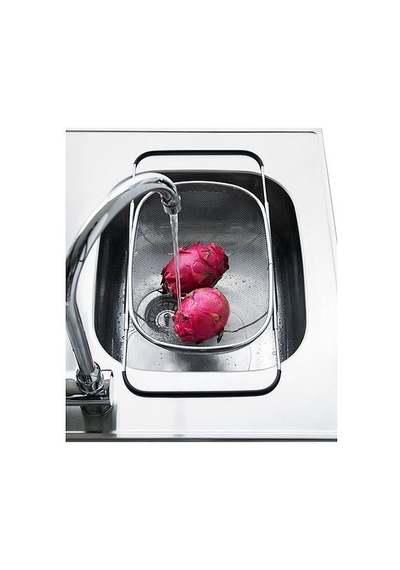 Idealisk Colander, Stainless Steel, Black 34 X 23 Cm Çok Renkli