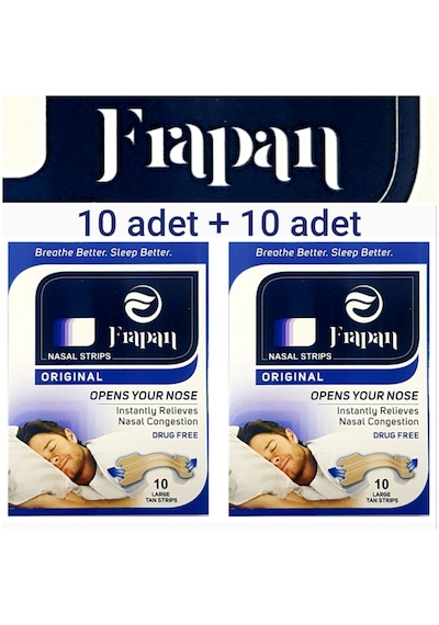Frapan Horlama Azaltıcı Önleyici Burun Bandı 2 X 10'lu