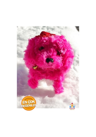 Peluş Köpek Oyuncak: Pembe Yürüyen Ve Havlayan Sevimli Tasarım - Çocuklar İçin Eğlenceli Bir Arkadaş Pembe