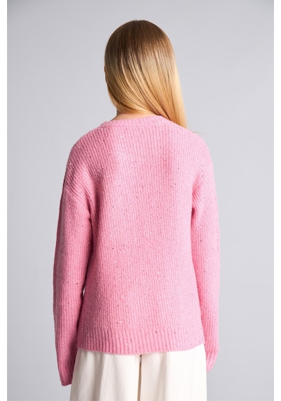 Defacto Bisiklet Yaka Fitilli Triko Basic Kazak Kız Çocuk H7361a826wnpn82 Pembe-pn82