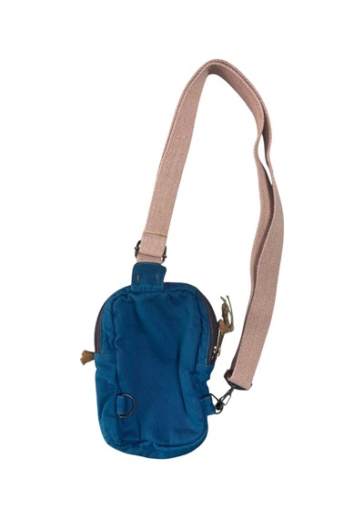 Old Cotton Cargo Vintage Unisex Renkli Günlük Salaş Toparlayıcı Çapraz Göğüs Omuz Postacı Çantası 13cmx21cm Turkuaz