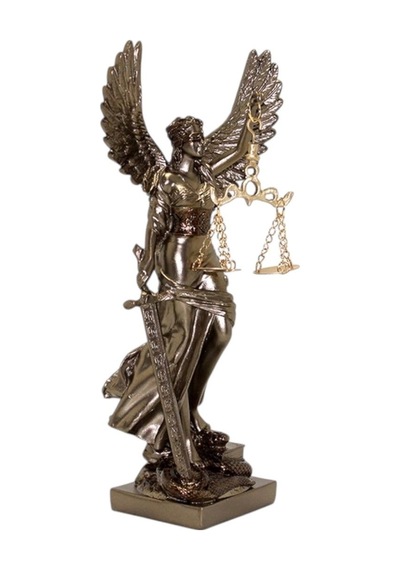 Kanatlı Adalet Tanrıçası Themis Biblosu
