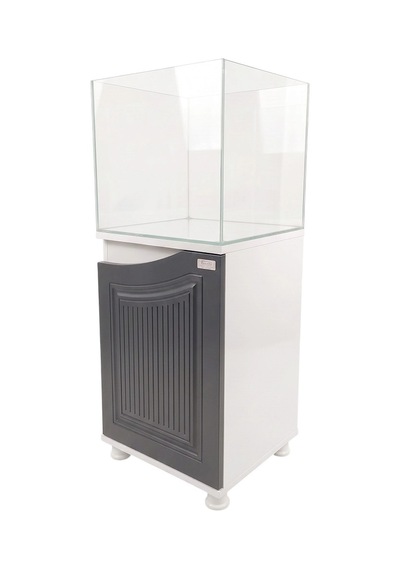 Kanki Pet 40 Cm Ultra Clear Nano West Seri Mobilyalı Akvaryum Antrasit 64 Litre