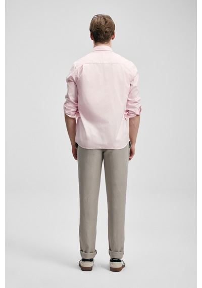 Lufian Danıel Erkek Basic Gömlek Regular Fit Pembe Pembe 111010677100800