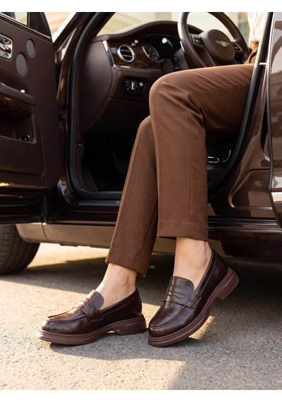 Nesilshoes Nesil Shoes Dvm 2530 Kahve Maskulen Kadın Loafer