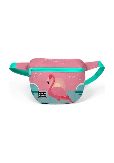 Coral High Yeşil Mercan Flamingo Çocuk Günlük Bel Çantası - Kız Ç Yeşil
