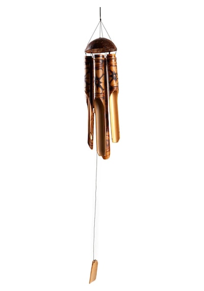 Feng Shui Coconat Bambu Rüzgar Çanı 45 Cm Orta Boy