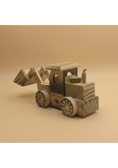 Yuma Ahşap Dekoratif Obje Kepçe - %100 El Yapımı - Ahşap - 14x9x7 Cm