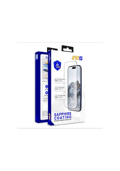 Apple iPhone Uyumlu 17 Pro Max Mohseven M7 Privacy Sapphire Coating Temperli Ekran Koruyucu Uygulama Aparat Siyah
