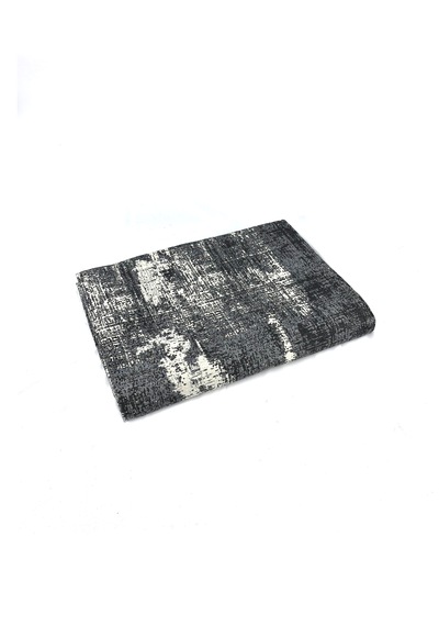 Modern Pamuklu Halı Örtüsü Savan 6m2 Dokuma 200x300 Lastiksiz Antrasit