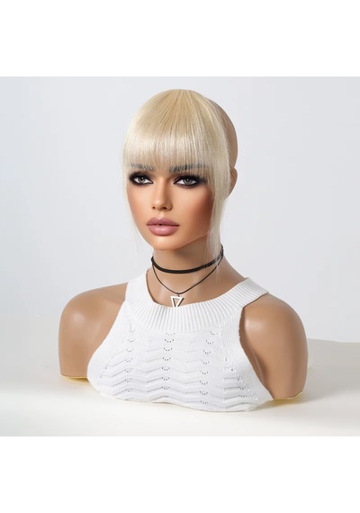 Yoğun Gerçek Perçem / Beyaz Platin - Elwm-582529 Çok Renkli