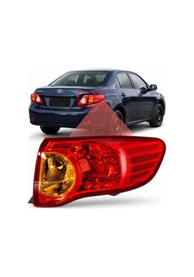 Toyota Corolla Sağ Dış Stop 2007-2009 81551-12a10-cap