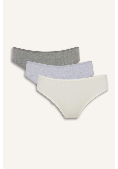 Defacto Ribana 3lü Brief Külot-fall İn Love D6398ax25augr93 Gri-gr93