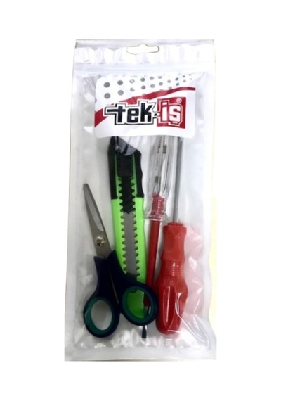 Kontrol Kalemi , Maket Bıçağı , Yıldız Tornavida , Makas Seti 4 Parça Tornavida Seti