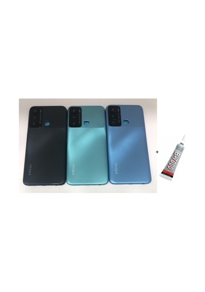 İnfinix Hot 20i Arka Batarya Pil Kapağı Altın B7000 15 Ml Yapıştırıcı