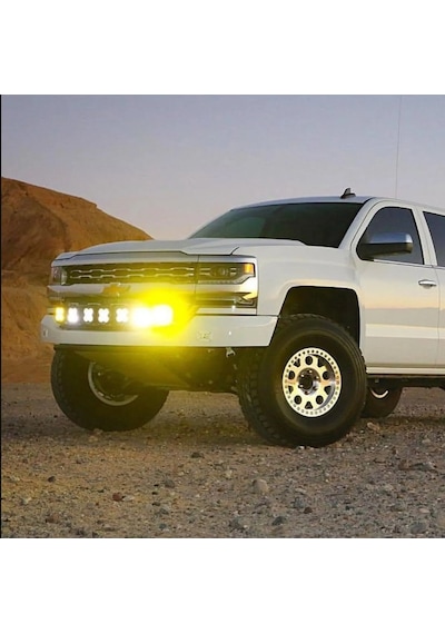 4 LED Sarı Çalışma 40W Motosiklet Off Road Lambası Sis Farı